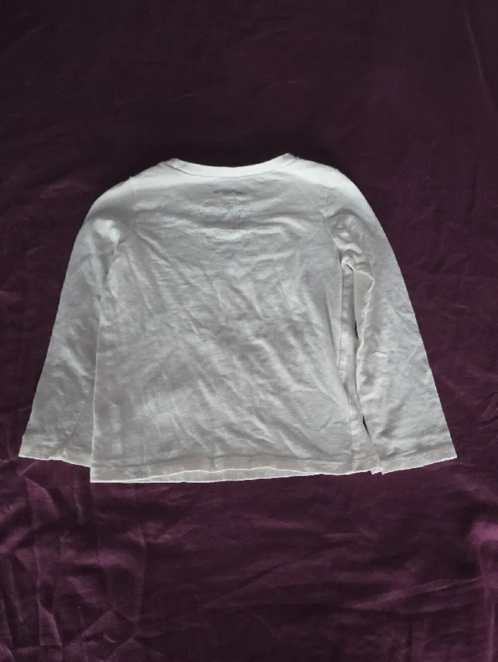 OshKosh B'gosh White Graphic Long-Sleeve Top with Navy Pajama Pants